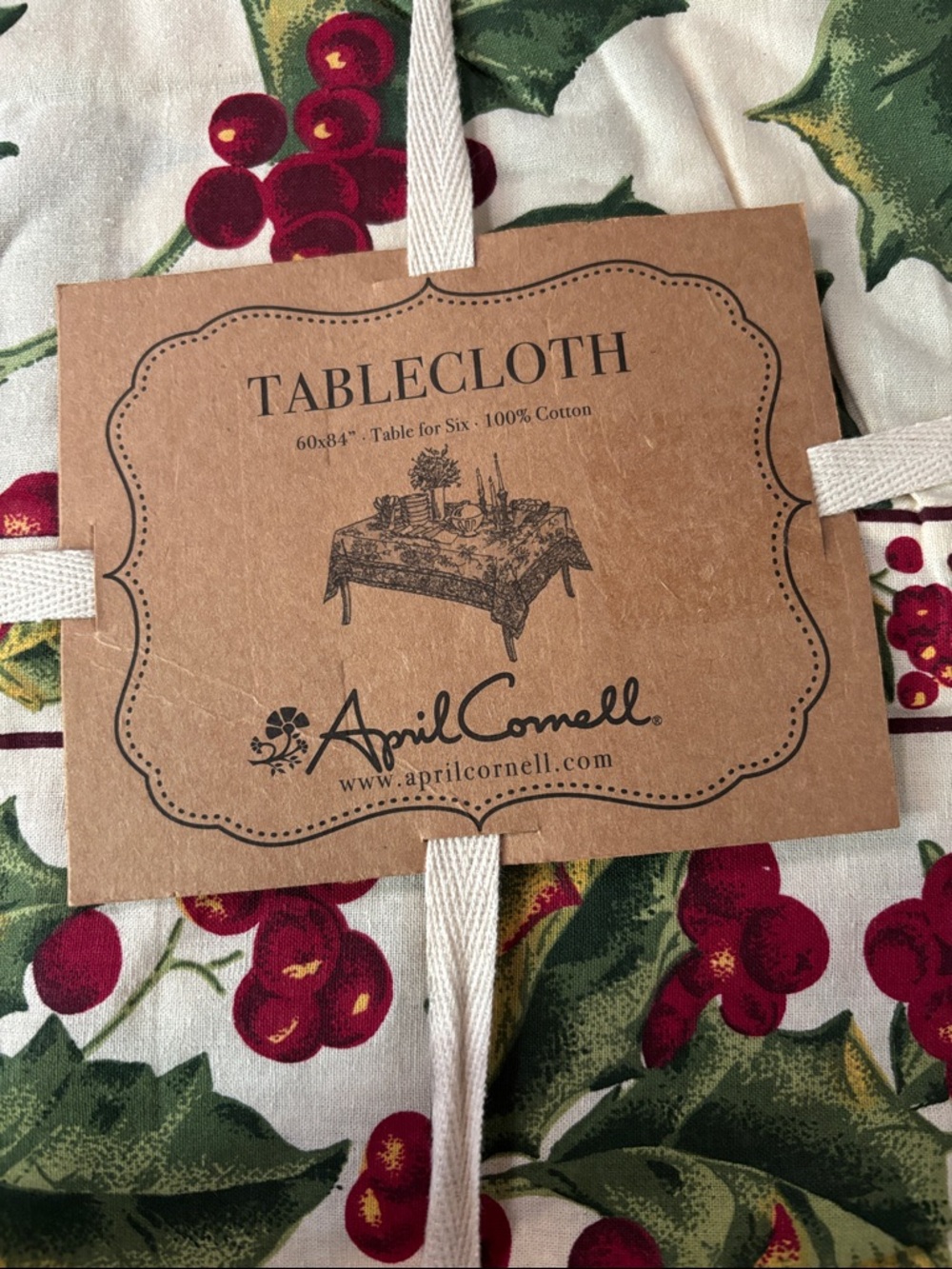 Vintage Christmas Tablecloth - April Cornell